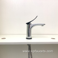 Black Handle Chrome Body Bathroom Basin Faucet